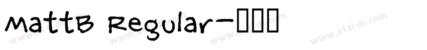 MattB Regular字体转换 MattB Regular字体转换